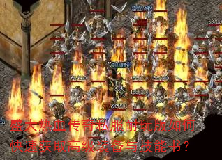 ʢ����Ѫ����˽���������ο��ٻ�ȡ�߼�װ���뼼���飿