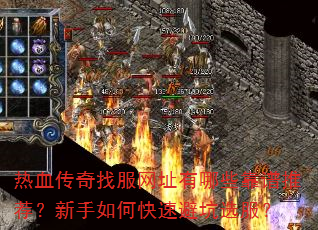 热血传奇找服网址有哪些靠谱推荐?新手如何快速避坑选服? 热血传奇找服网址有哪些靠谱推荐?新手如何快速避坑选服?