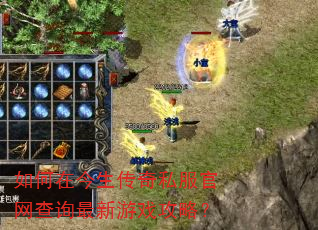 如何在今生传奇私服官网查询最新游戏攻略? 如何在今生传奇私服官网查询最新游戏攻略?