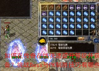 ����ڴ������߿��������ȼ�����ȡϡ��װ������սBoss��PK��ʤ��������Щ��