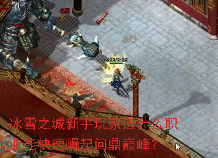 冰雪之城新手玩家选什么职业能快速崛起问鼎巅峰? 冰雪之城新手玩家选什么职业能快速崛起问鼎巅峰?