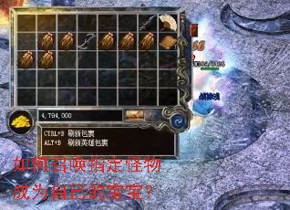 如何召唤指定怪物成为自己的宝宝? 如何召唤指定怪物成为自己的宝宝?