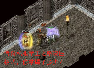 传奇私服帝王之路决胜招式,你掌握了多少? 传奇私服帝王之路决胜招式,你掌握了多少?