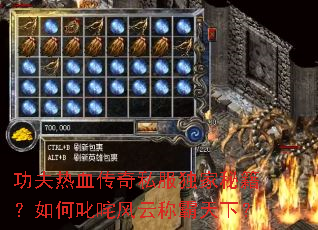 功夫热血传奇私服独家秘籍?如何叱咤风云称霸天下? 功夫热血传奇私服独家秘籍?如何叱咤风云称霸天下?