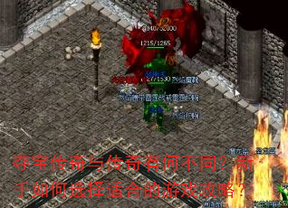 夺宝传奇与传奇有何不同?新手如何选择适合的游戏攻略? 夺宝传奇与传奇有何不同?新手如何选择适合的游戏攻略?